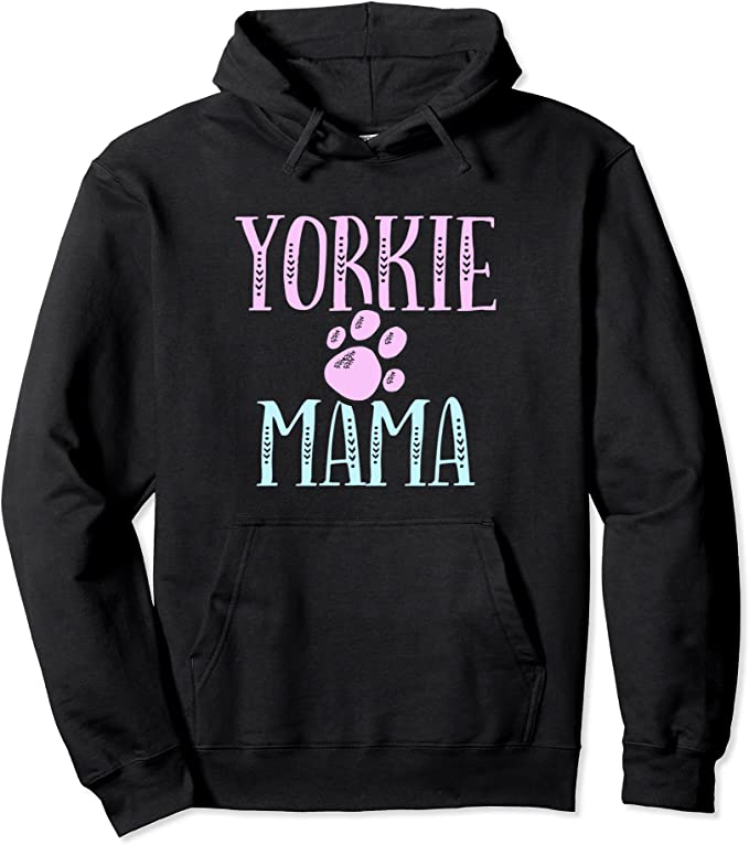 Sudaderas de color negro Yorkie Mama