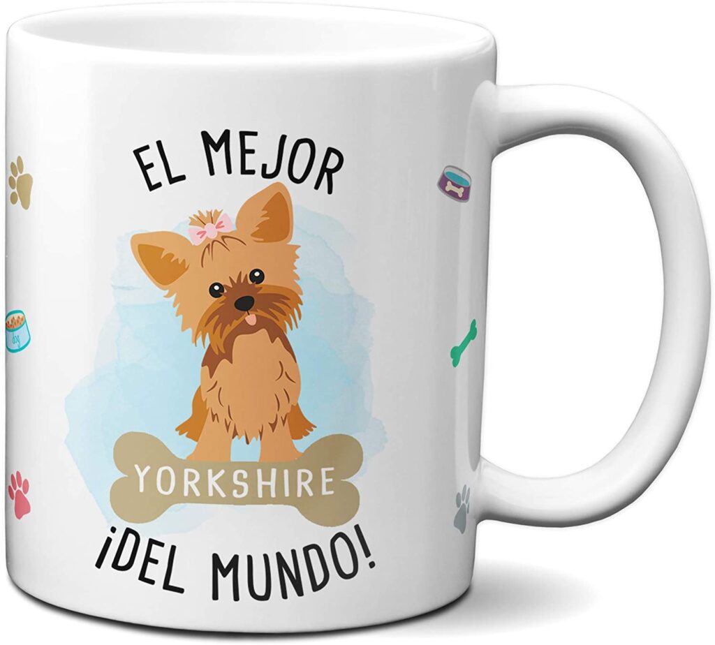 Taza yorkshire con frase: El mejor del mundo